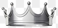 PNG Minimal Crown Chrome material crown white background accessories.