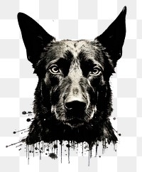 PNG  Black dog mammal animal pet. AI generated Image by rawpixel.