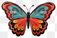 PNG Butterfly pattern animal red. 