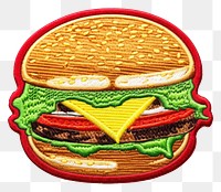PNG Burger food white background representation. AI generated Image by rawpixel.