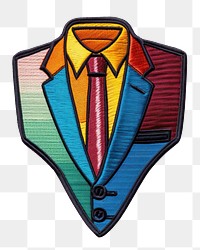 PNG Businessman badge craft tie. AI generated Image by rawpixel.