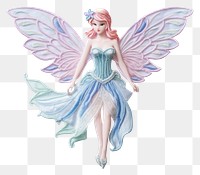 PNG Fairy angel white background representation. AI generated Image by rawpixel.