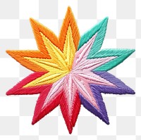PNG Starburst embroidery pattern white background. AI generated Image by rawpixel.