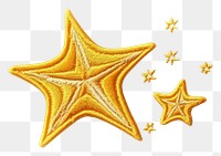 PNG Shooting star starfish clothing yellow. AI generated Image by rawpixel.