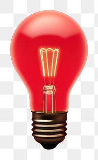 PNG  Red Light bulb lightbulb innovation electricity.