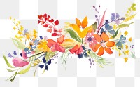 PNG Bouquet backgrounds painting pattern.