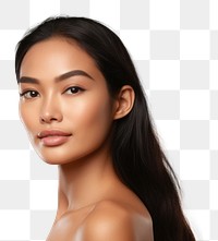 PNG Filipino woman with healthy skin portrait adult photo