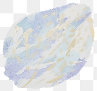PNG Blue glitter marble distort shape abstract paper white background.