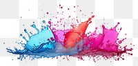 PNG Cosmetics white background splattered creativity. AI generated Image by rawpixel.