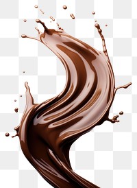 PNG Chocolate liquid dessert white background refreshment. AI generated Image by rawpixel.
