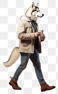 PNG  Husky animal walking mammal. AI generated Image by rawpixel.