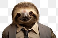 PNG Sloth animal wildlife portrait.