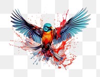 PNG Bird animal flying creativity. AI generated Image by rawpixel.