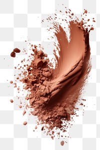 PNG Brown powder white background splattered cosmetics. AI generated Image by rawpixel.