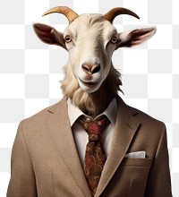 PNG Goat animal livestock portrait.