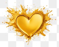 PNG Gold backgrounds heart white background. AI generated Image by rawpixel.