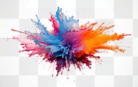 PNG Explosion painting white background splattered. AI generated Image by rawpixel.