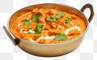 PNG Indian butter chicken curry food meal dish.