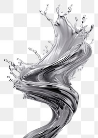 PNG Silver drawing sketch swirl. AI generated Image by rawpixel.