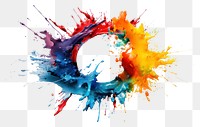 PNG Paint splash white background splattered creativity. AI generated Image by rawpixel.