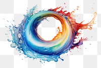 PNG Watercolor painting pattern white background. AI generated Image by rawpixel.