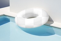 Swim ring png mockup, transparent design