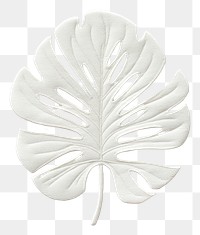 PNG White leaf art accessories.