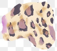 PNG Leopard print marble distort shape white background lavender spotted.