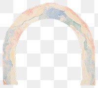 PNG Marble distort arch shape architecture painting art.