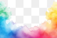 PNG Rainbow watercolor border nature backgrounds creativity.