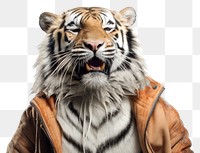 PNG Selfie tiger wildlife animal mammal.