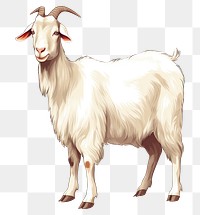 PNG  Goat animal livestock mammal. AI generated Image by rawpixel.