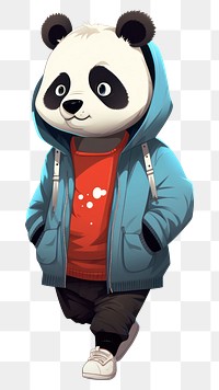 PNG  Panda mascot animal bear. AI generated Image by rawpixel.
