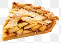 PNG Apple pie dessert food white background.