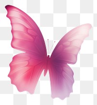 PNG  Abstract blurred gradient illustration butterfly petal pink white background.