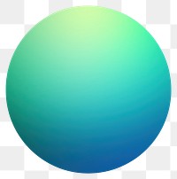 PNG  Blurred gradient illustration circle abstract sphere green.