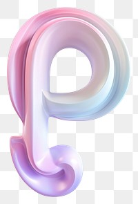PNG Letter P number symbol shape.
