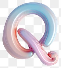 PNG Letter Q shape curve pattern.