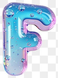 PNG Letter F number bubble symbol.