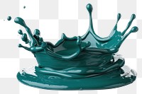 PNG Green paint splash white background splattered turquoise.