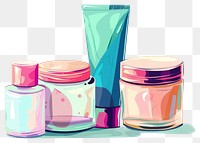 PNG Skincare product cosmetics cartoon bottle.