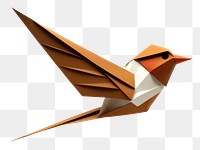 PNG Bird origami paper art.
