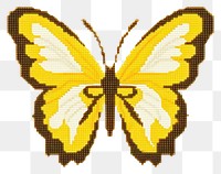 PNG  Cross stitch butterfly animal insect invertebrate.