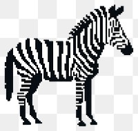 PNG  Cross stitch zebra wildlife animal mammal.