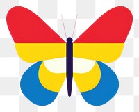 PNG Butterfly insect cartoon yellow.