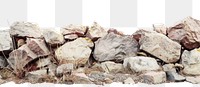 PNG Mineral rubble rock backgrounds.