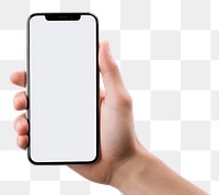 PNG Holding phone hand white background.