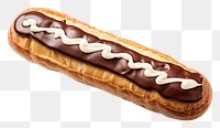 PNG Eclair food white background bratwurst.