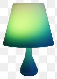 PNG  Abstact gradient illustration lamp lampshade green illuminated.