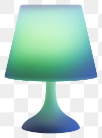 PNG  Abstract blurred gradient illustration lamp lampshade green blue.